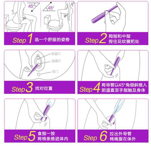 卫生棉条怎么用